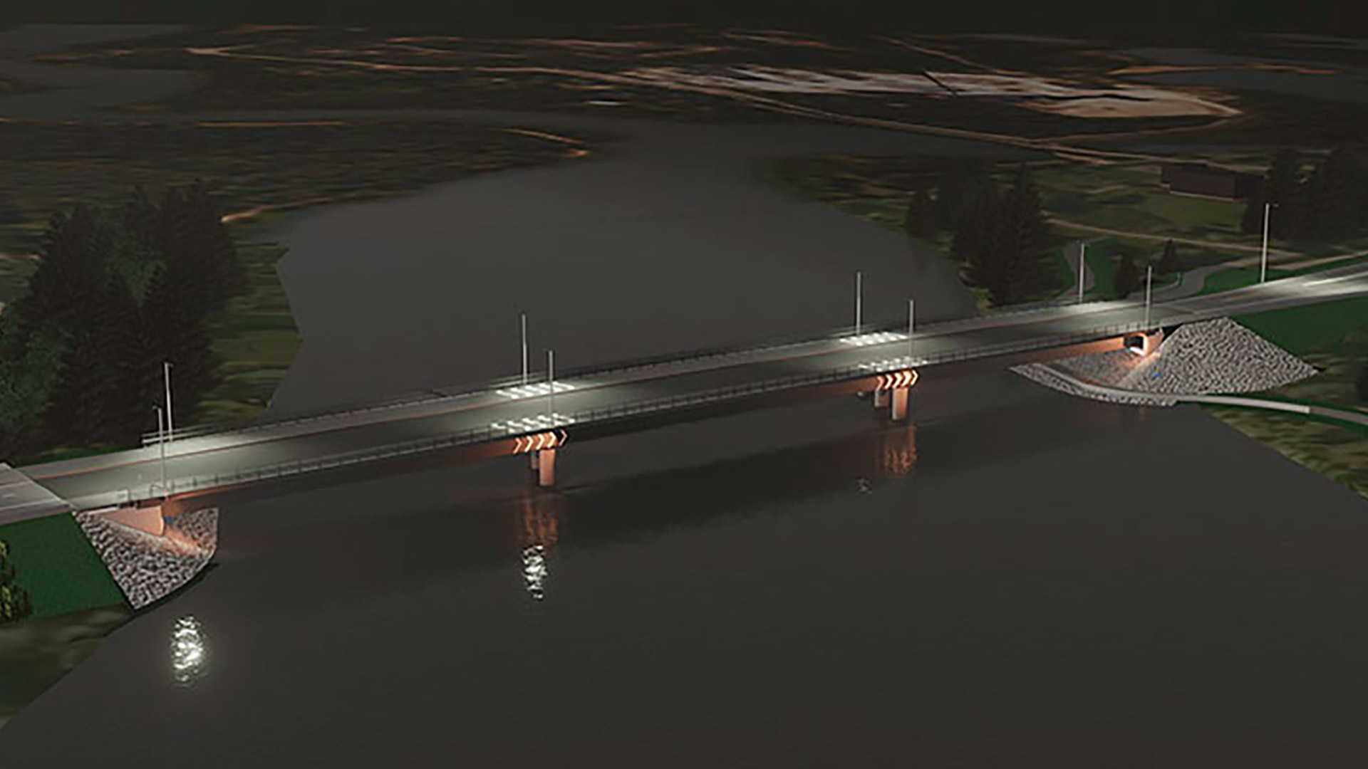 Sodankylän yli 140-metrisen Jeesiöjoen sillan rakentaminen on aloitettu